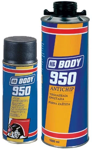 HB Body 950 pisztolyos kőfelverődésgátló fekete – 1 liter