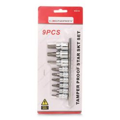Ne00104 torx készlet 9 db-os 1/4 3/8 T10-T50