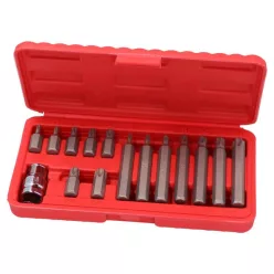 NE00108 bit készlet 3/8" adapterrel 15 db-os T10–T55