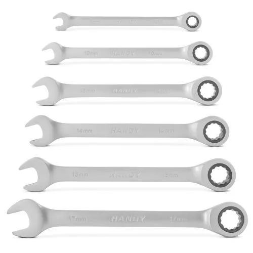 Handy csillag-villáskulcs racsnis 6 db-os – 10852