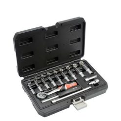 Dugókulcs klt. 1/4", 23 részes 4-13mm profi YT-14451