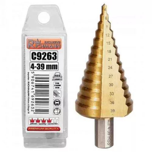 C9263 lépcsős fúró 4-39mm