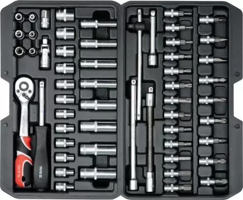 Dugókulcs Készlet 56 részes – 1/4″ (4–13 mm, YT-14501)