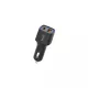 Budi LED autós töltő, USB + USB-C, 18W, PD + QC 3.0 (fekete)