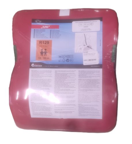 Ülésmagasító párna – piros, junior – 135–150 cm – (7–12 éves) – C91405