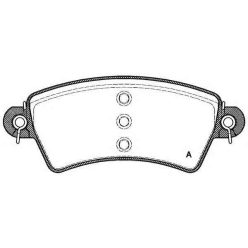 Első fékbetét készlet – LPR 05P766 (Citroen, Peugeot)