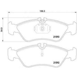   Hátsó fékbetét készlet – LPR 05P610 (Mercedes-Benz, Volkswagen)