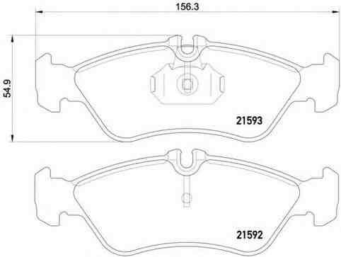 Hátsó fékbetét készlet – LPR 05P610 (Mercedes-Benz, Volkswagen)