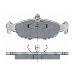   Első fékbetét készlet – SCT SP252 (Chevrolet, Daewoo, FSO, Opel)