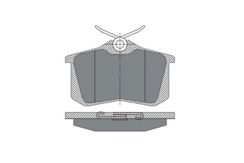 Sp 113 skoda,vw,audi hátsó fdb1083 fdb1788 b1100041 fékbetét      *