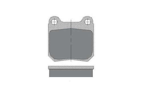 Hátsó fékbetét készlet – SCT SP162 (Chevrolet, Opel, Saab)