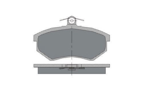 Első fékbetét készlet SCT 176 (Audi, Chery, Seat, Volkswagen)