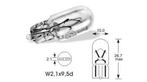 Llb501t lucas 12v     5w w2.1x9.5d w5w            izzó lucas    *