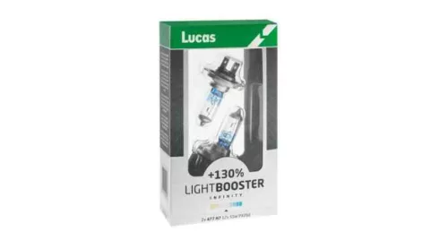 Lucas LightBooster H7 12V 55W PX26d +150% Halogén Izzó (2 darabos készlet)
