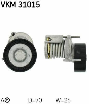Feszítőgörgő – VKM 31015 – automatikus feszítésű kivitel (AUDI, Seat, Skoda, Volkswagen)