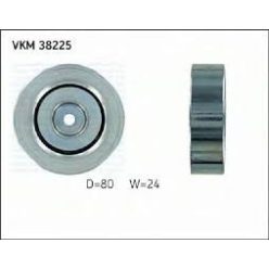  VKM 38225 hosszbordásszíj vezetőgörgő – 80 mm külső átmérő, 24 mm szélesség – 1340540 @ 02.02.008 (BMW, Land Rover, Opel))