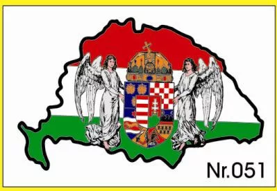 Nagy Magyarország címeres műgyantás – 051