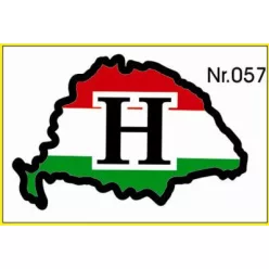 H nagy Magyarország H betű műgyantás – 057