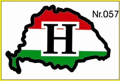H nagy Magyarország H betű műgyantás – 057