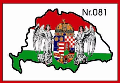 Nagy Magyarország címeres műgyantás kicsi – 081