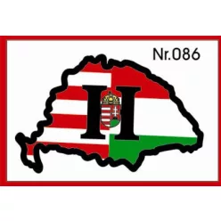 H nagy Magyarország címeres műgyantás kicsi – 086
