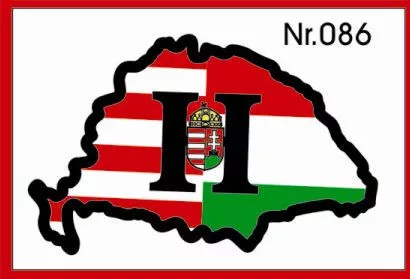 H nagy Magyarország címeres műgyantás kicsi – 086