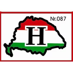 H nagy Magyarország H betű műgyantás kicsi – 087