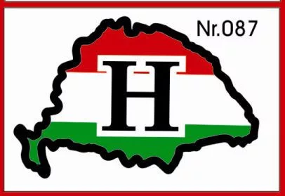 H nagy Magyarország H betű műgyantás kicsi – 087