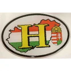 H kicsi ovál műgyantás 2 – matrica