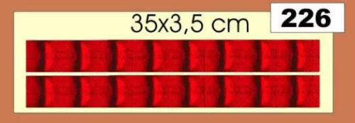 Fényvisszaverőcsík piros hosszú – 226