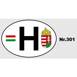 H címeres nagy ovál – 301