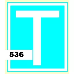T matrica tanuló 10db/csomag – 536