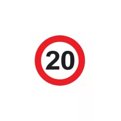 Sebességhatároló matrica 20km/h – 557