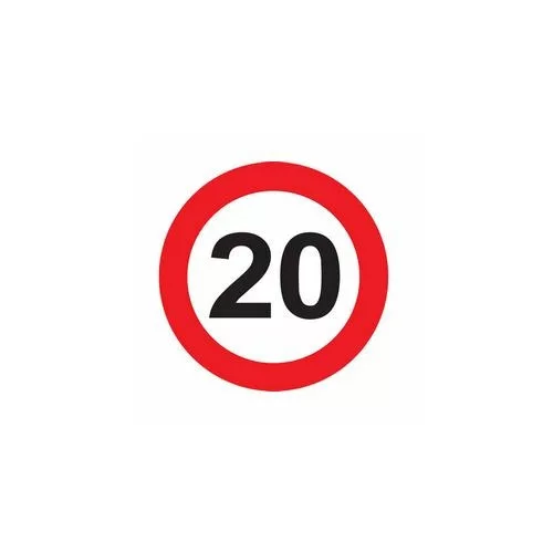 Sebességhatároló matrica 20km/h – 557