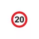 Sebességhatároló matrica 20km/h – 557