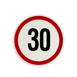 Sebességhatároló matrica 30km/h – 558