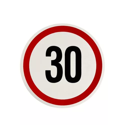 Sebességhatároló matrica 30km/h – 558