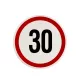 Sebességhatároló matrica 30km/h – 558