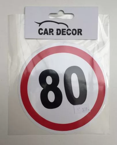 Sebességhatároló matrica 80km/h – 559