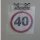Sebességhatároló matrica 40km/h – 560