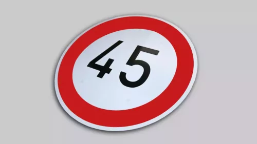 Sebességhatároló matrica 45km/h – 561