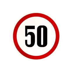 Sebességhatároló matrica 50km/h – 562