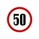 Sebességhatároló matrica 50km/h – 562