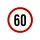 Sebességhatároló matrica 60km/h – 563