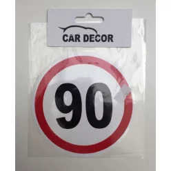 Sebességhatároló matrica 90km/h – 565
