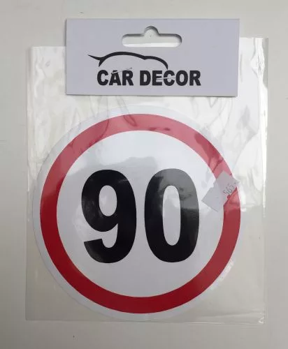 Sebességhatároló matrica 90km/h – 565