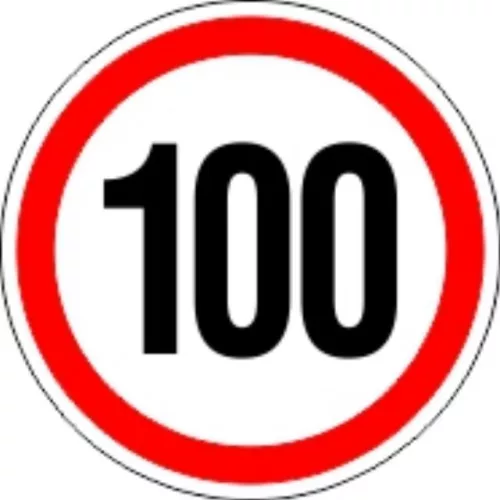Sebességhatároló matrica 100km/h – 566