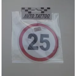 Sebességhatároló matrica 25km/h 120mm – 567