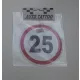 Sebességhatároló matrica 25km/h 120mm – 567