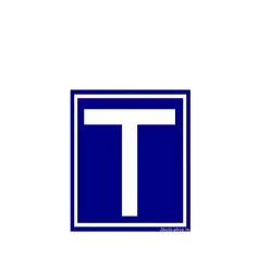 T mágneses tanuló matrica kék – SLH4403